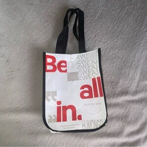 Be All In Graphic Tote Bag lululemon toe - White & Red small